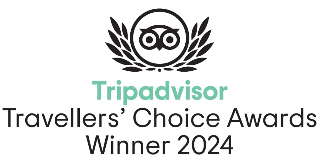 Badge Tripadvisor Travellers' Choice 2024 – Hôtel Antarès Honfleur