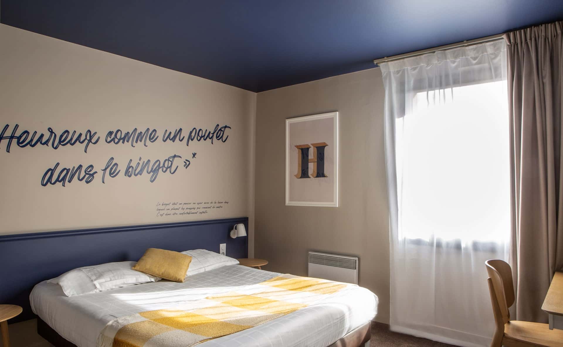 Hôtel Antarès Honfleur | Chambre double cosy