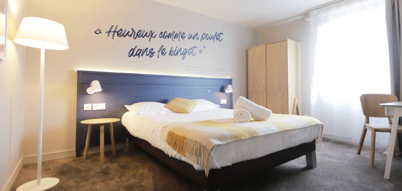 Chambre double-twin cosy - Hôtel Antares Honfleur