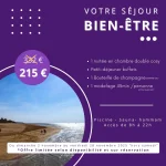 Offre séjour bien-être à l’Hôtel Antares Honfleur avec nuitée, champagne, modelage et accès spa