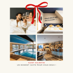 Offre Saint-Valentin 2026 à l'hôtel Antares Honfleur avec champagne et spa